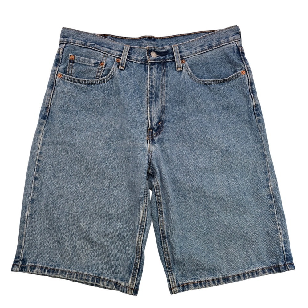 Levi's Men's 469 Loose Fit Denim Jean Shorts Blue Wash W32